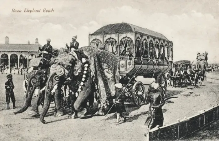 Framed Print : India - Rewa Elephant Coach Framed Print : India - Rewa Elephant Coach