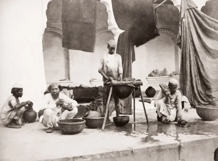 Framed Print : India - Rungazes dyers, Shepherd and Robertson, 1860s Framed Print : India - Rungazes dyers, Shepherd and Robertson, 1860s