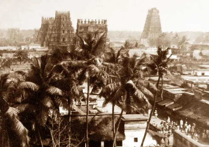 Framed Print : India - Seringham Temple Trichinopoly Madras early 1900s Framed Print : India - Seringham Temple Trichinopoly Madras early 1900s