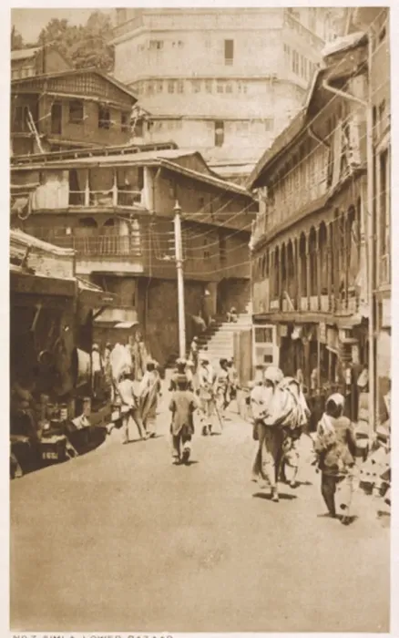 Framed Print : India / Simla Bazaar 1920S Framed Print : India / Simla Bazaar 1920S