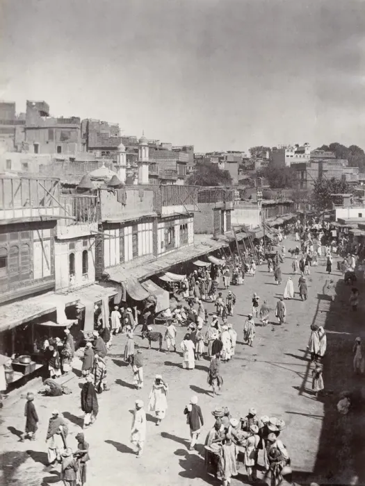 Framed Print : India - street scene, probably Peshawar, Khyber Pass Framed Print : India - street scene, probably Peshawar, Khyber Pass