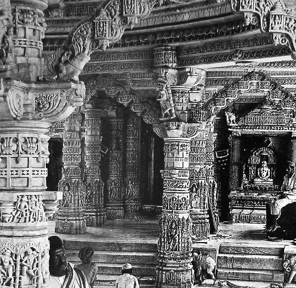India - Temple of Vimalah Sah Mount Abu early 1900s