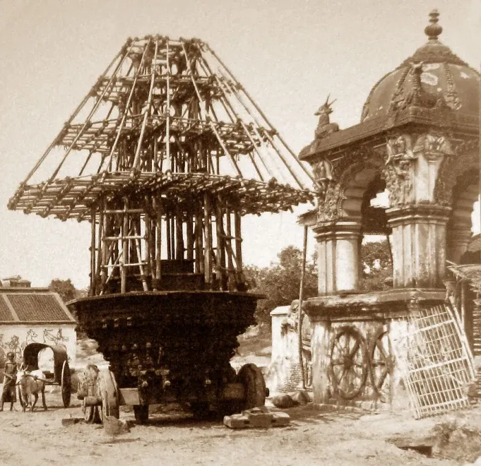 Framed Print : India - Thanjavur Car of Jagannath early 1900s Framed Print : India - Thanjavur Car of Jagannath early 1900s