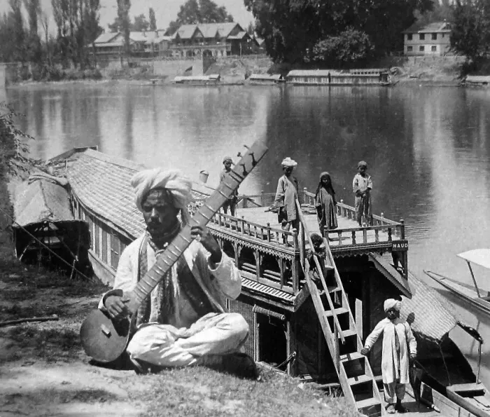 Framed Print : India - Vale of Cashmere - River Jhelum early 1900s Framed Print : India - Vale of Cashmere - River Jhelum early 1900s