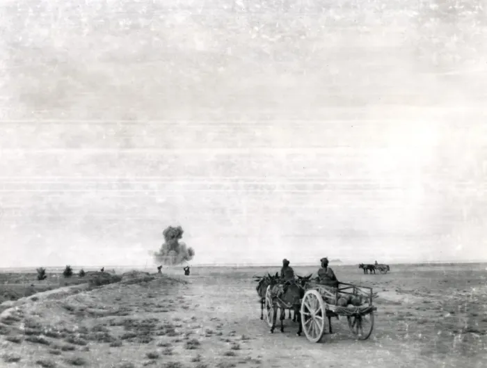 Framed Print : Indian carts transporting ammunition, Middle East, WW1 Framed Print : Indian carts transporting ammunition, Middle East, WW1