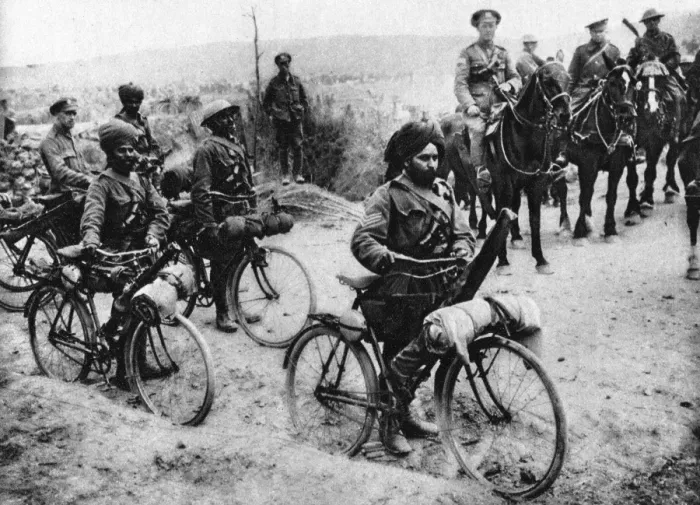 Framed Print : The Indian cavalry in action in France Framed Print : The Indian cavalry in action in France