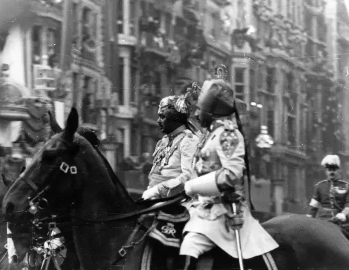Framed Print : Indian Cavalrymen at Coronation George VI Framed Print : Indian Cavalrymen at Coronation George VI