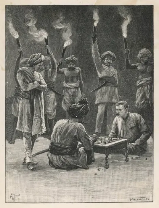 Framed Print : Indian Chess Game Framed Print : Indian Chess Game