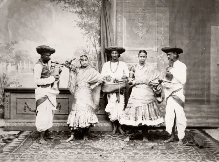 Framed Print : Indian dancers and musicians, India, c. 1880 s Framed Print : Indian dancers and musicians, India, c. 1880 s