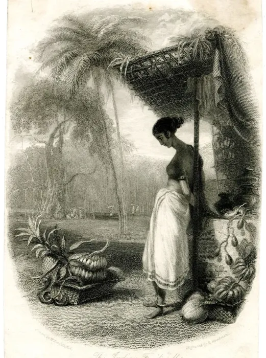 Framed Print : Indian Fruit Seller by William Daniell, R. A Framed Print : Indian Fruit Seller by William Daniell, R. A
