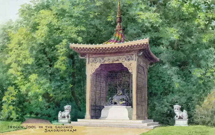 Framed Print : Indian Idol in the grounds, Sandringham, Norfolk Framed Print : Indian Idol in the grounds, Sandringham, Norfolk