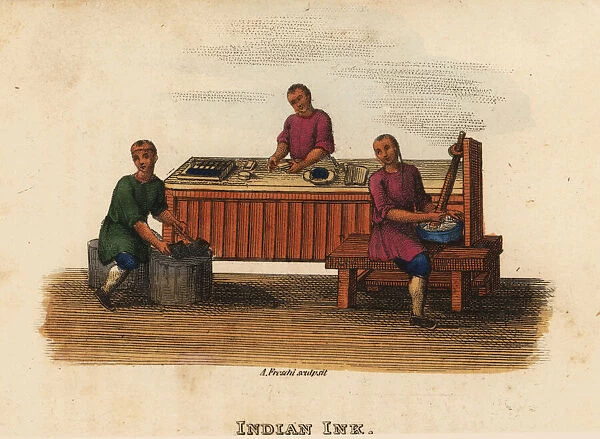 Indian ink manufacture, Qing Dynasty China