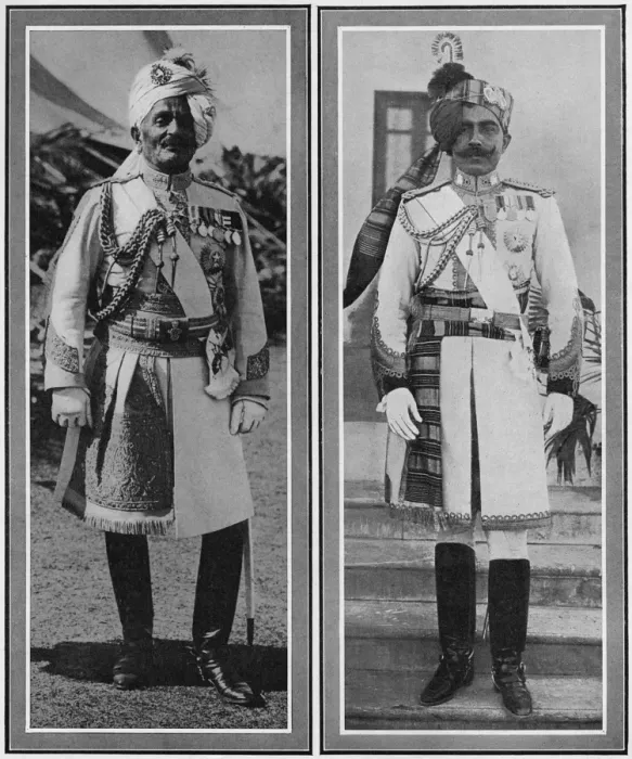 Framed Print : Indian Maharajahs offering support to Britain in First World