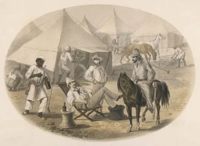 Framed Print : Indian Mutiny, Camp Framed Print : Indian Mutiny, Camp