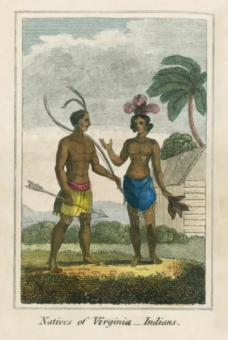 Framed Print : Indian Natives of Virginia Framed Print : Indian Natives of Virginia
