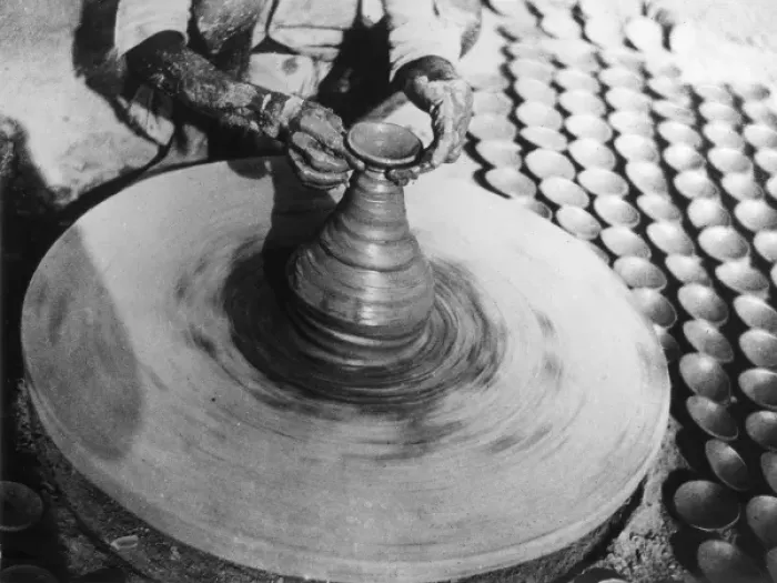 Framed Print : Indian Potter