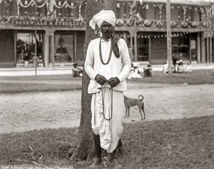 Framed Print : Indian priest, Port of Spain, Trinidad, West Indies, circa 1 Framed Print : Indian priest, Port of Spain, Trinidad, West Indies, circa 1