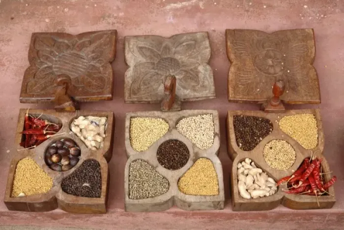 Framed Print : Indian spices on display in Kerala Framed Print : Indian spices on display in Kerala