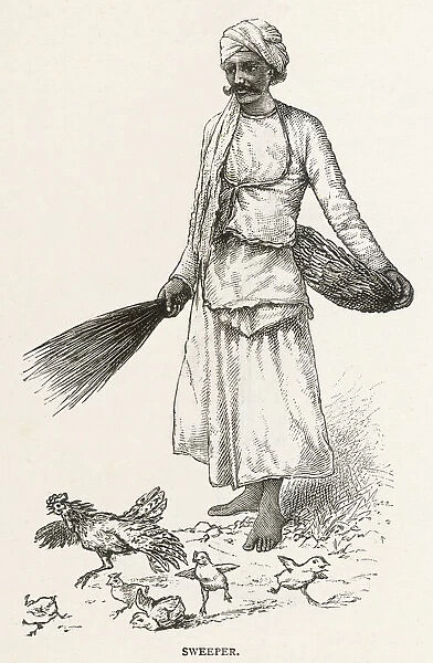 Indian Sweeper. A sweeper, Punjab