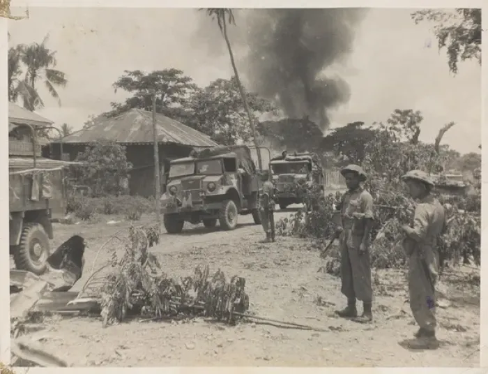 Framed Print : Indian troops of the 17th Division in Payagyi Framed Print : Indian troops of the 17th Division in Payagyi