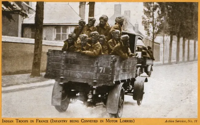Framed Print : Indian troops in France - WWI Framed Print : Indian troops in France - WWI