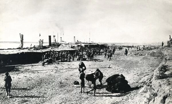 Indian troops at Lejj, Mesopotamia, WW1