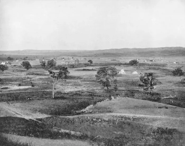 Framed Print : Indian Village on the Cheyenne, Dakota, USA Framed Print : Indian Village on the Cheyenne, Dakota, USA