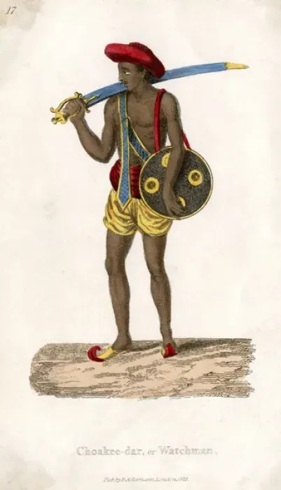 Framed Print : Indian Watchman Framed Print : Indian Watchman