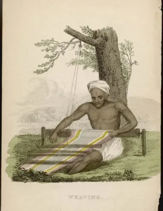 Framed Print : Indian Weaver Framed Print : Indian Weaver