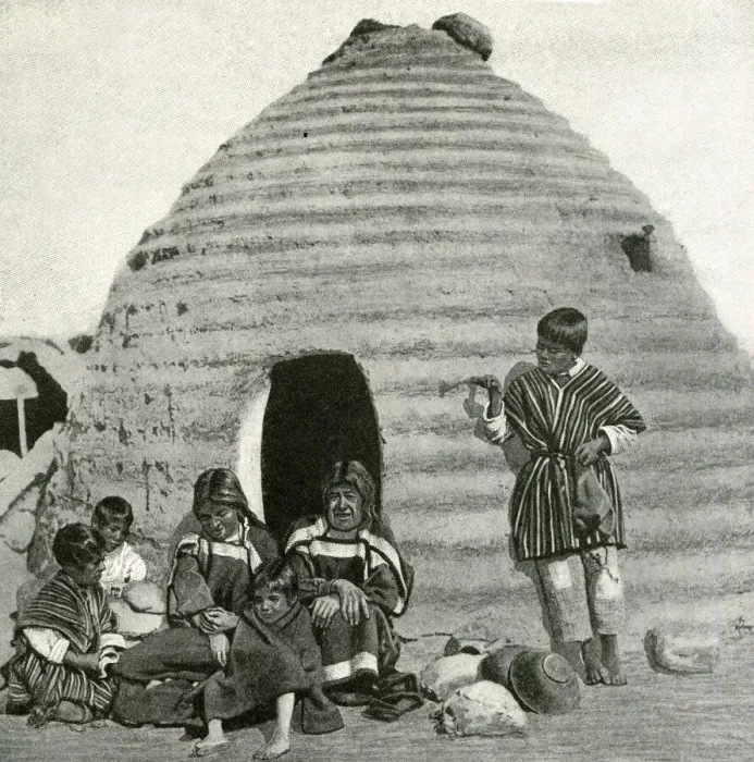 Framed Print : Indigenous family outside hut, Bolivia, South America Framed Print : Indigenous family outside hut, Bolivia, South America