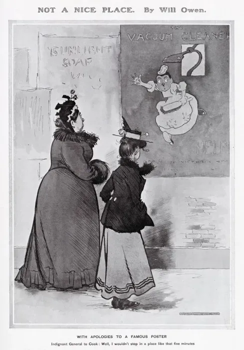 Framed Print : Indignant General to Cook: Well I wouldn t stay in a place like that five minutes Framed Print : Indignant General to Cook: Well I wouldn t stay in a place like that five minutes