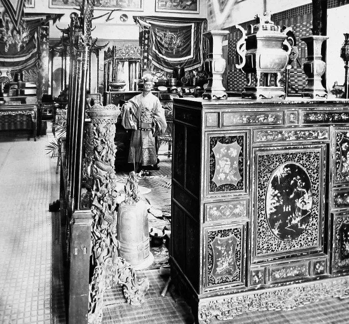 Framed Print : The Indo-Chinese Pavilion, The Franco-British Framed Print : The Indo-Chinese Pavilion, The Franco-British