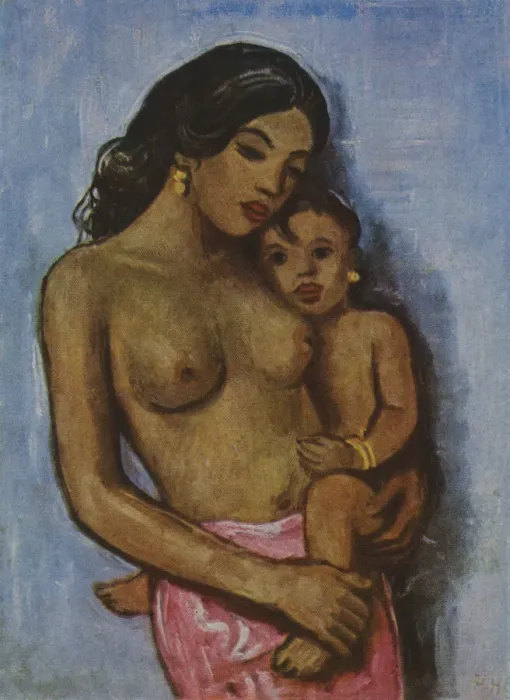 Framed Print : Indonesian mother & child Framed Print : Indonesian mother & child
