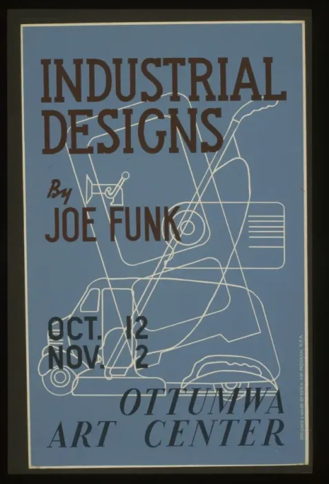 Framed Print : Industrial designs by Joe Funk, Ottumwa Art Center Framed Print : Industrial designs by Joe Funk, Ottumwa Art Center