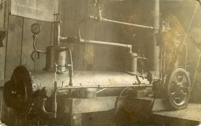 Framed Print : Industrial Edwardian Mill Machinery - Air Compressor Framed Print : Industrial Edwardian Mill Machinery - Air Compressor