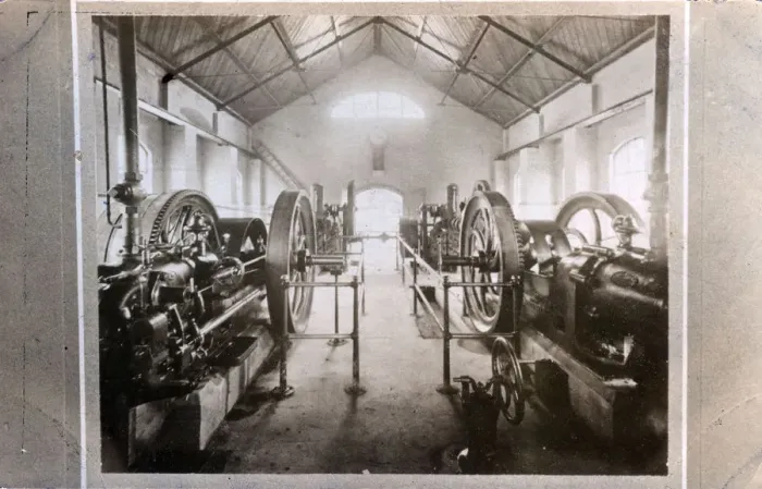 Framed Print : Industrial Edwardian Parallel Crossley Gas Mill Engines Framed Print : Industrial Edwardian Parallel Crossley Gas Mill Engines