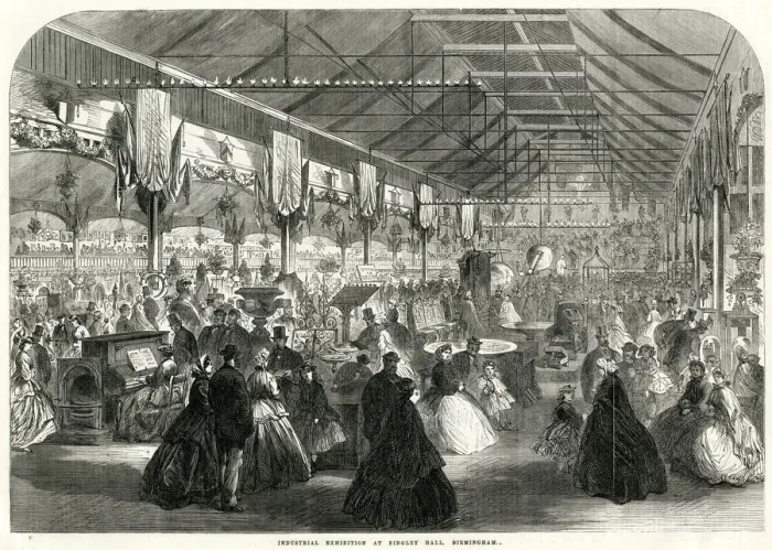 Framed Print : Industrial Exhibition at Birmingham 1865 Framed Print : Industrial Exhibition at Birmingham 1865