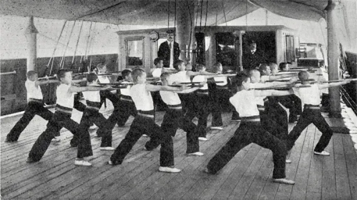 Framed Print : Industrial Training Ship Shaftesbury - Wand Drill Framed Print : Industrial Training Ship Shaftesbury - Wand Drill