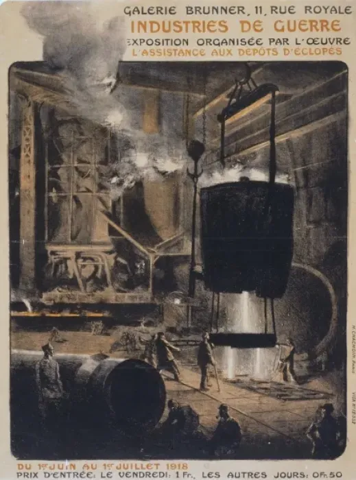 Framed Print : Industries de guerre. Exposition organisee par l oeuvre. L a Framed Print : Industries de guerre. Exposition organisee par l oeuvre. L a
