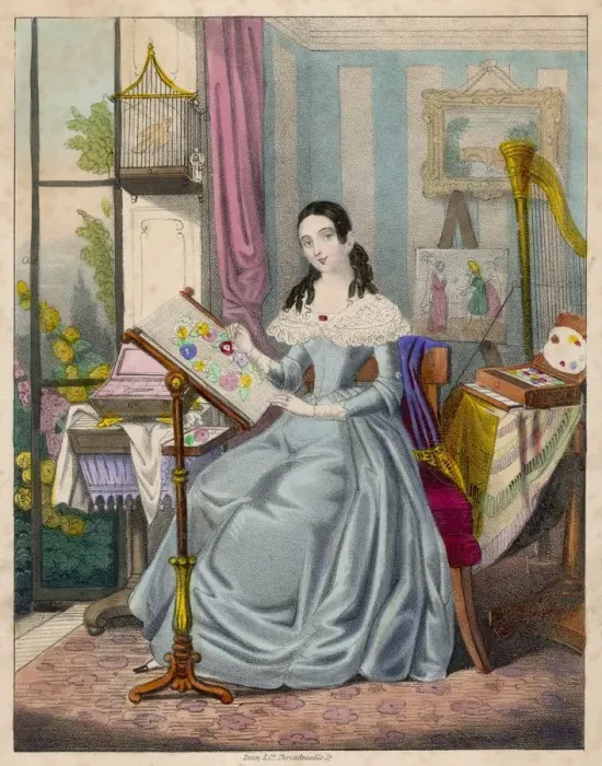 Framed Print : INDUSTRIOUS YOUNG LADY Framed Print : INDUSTRIOUS YOUNG LADY