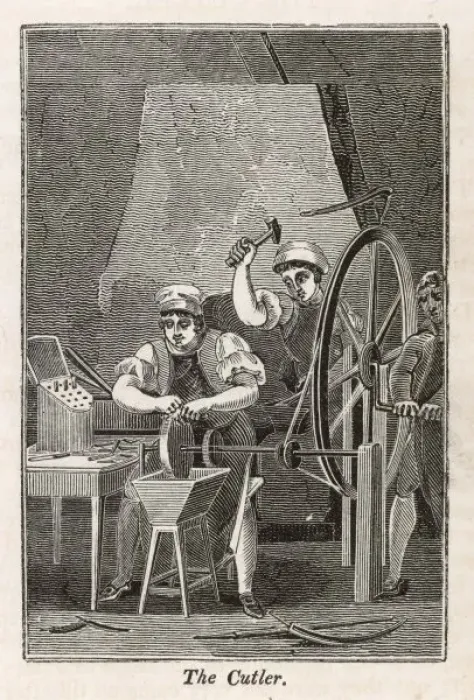 Framed Print : Industry  /  Cutlery 1827
