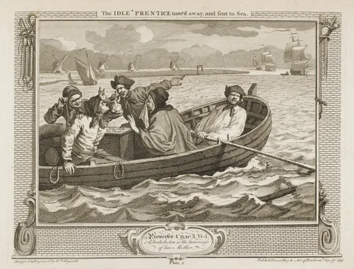 Framed Print : Industry: The idle prentice punished Framed Print : Industry: The idle prentice punished