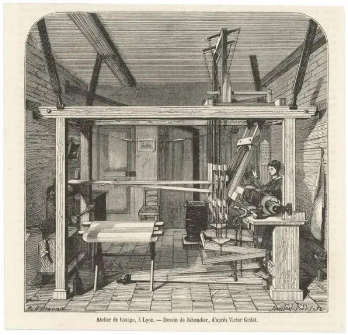 Framed Print : Industry / Textiles / Silk Framed Print : Industry / Textiles / Silk