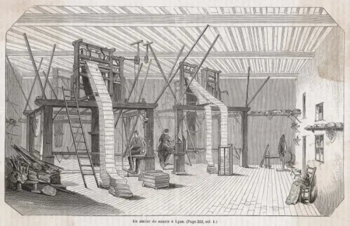 Framed Print : Industry / Textiles / Silk Framed Print : Industry / Textiles / Silk
