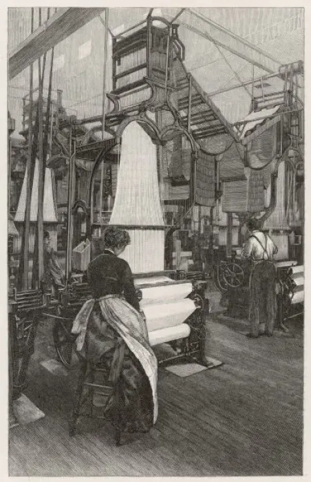 Framed Print : Industry / Textiles / Silk Framed Print : Industry / Textiles / Silk