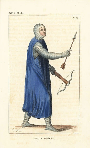 Infantry crossbowman, 12th century