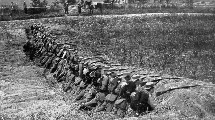 Framed Print : Infantry entrenched Framed Print : Infantry entrenched