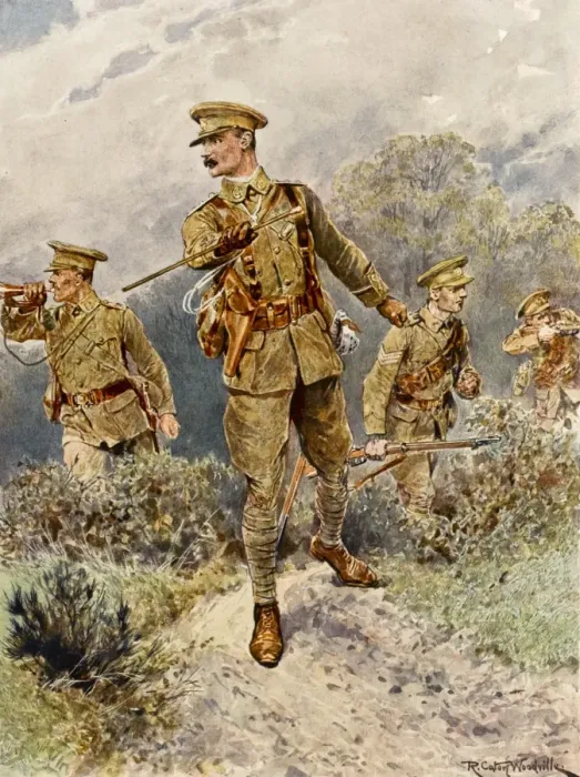 Framed Print : Infantry Skirmishing Framed Print : Infantry Skirmishing