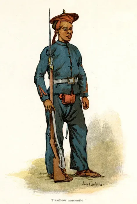 Framed Print : Infantryman from Annamese Framed Print : Infantryman from Annamese