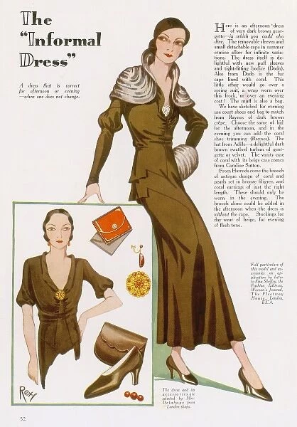 Informal dress, 1932
